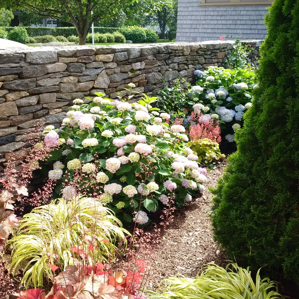 Landscaping, Free Standing Stone Wall by Bolton Landscape Design & Masonry Inc - Photo 9