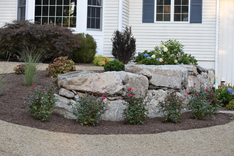 Boulder Retaining Wall & Terraced Landscaping by Bolton Landscape Design & Masonry Inc - Photo 12