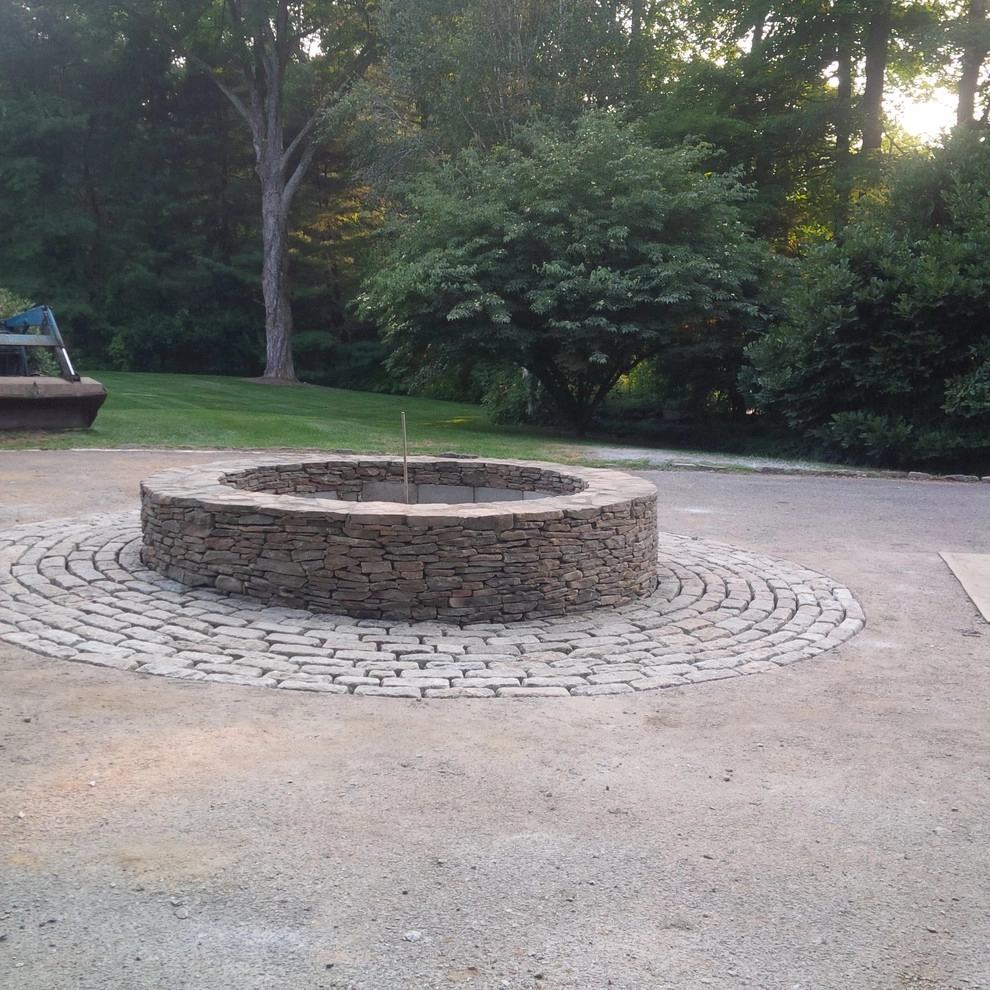 Stone Stairs and Raised Stone Wall Planter by Bolton Landscape Design & Masonry Inc - Photo 8