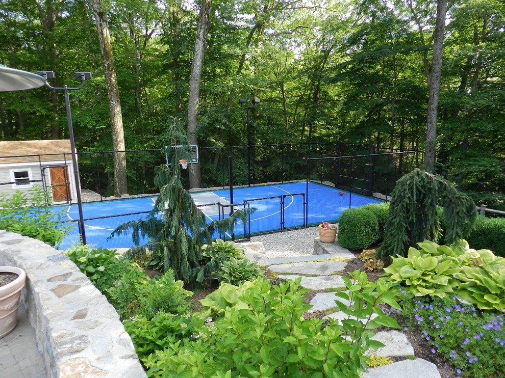 Cedar Bar and Arbor + Bocce Court by Bolton Landscape Design & Masonry Inc - Photo 24