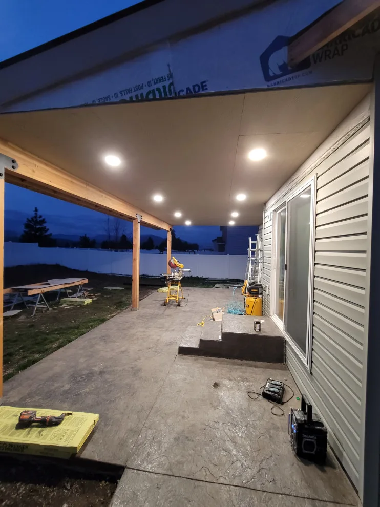 Patio with Concrete Surface and Cover by Northmen Builders - Photo 9