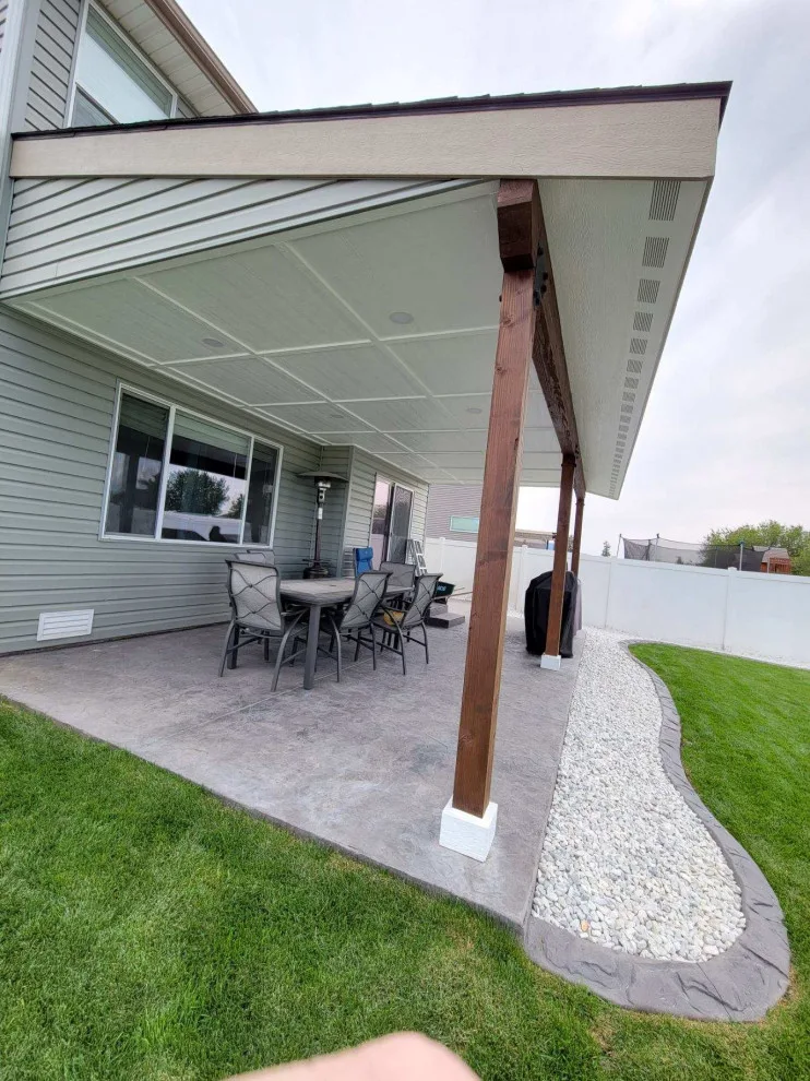 Patio with Concrete Surface and Cover by Northmen Builders - Photo 7