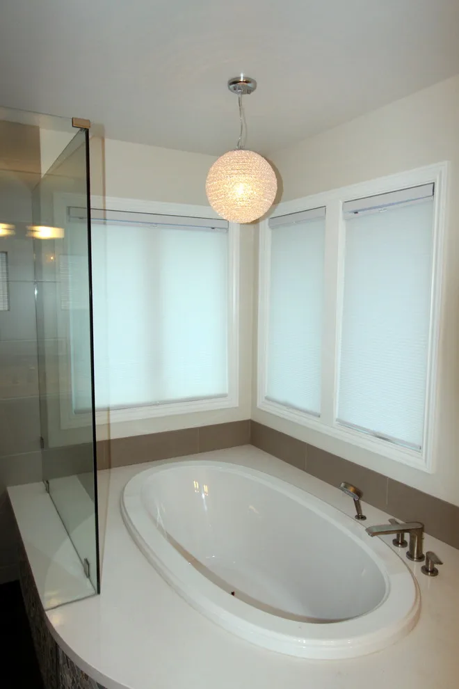 Modern Bathroom Extension by Nunley Custom Homes - Photo 6