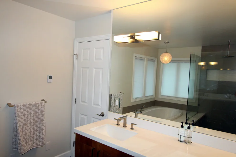 Modern Bathroom Extension by Nunley Custom Homes - Photo 8