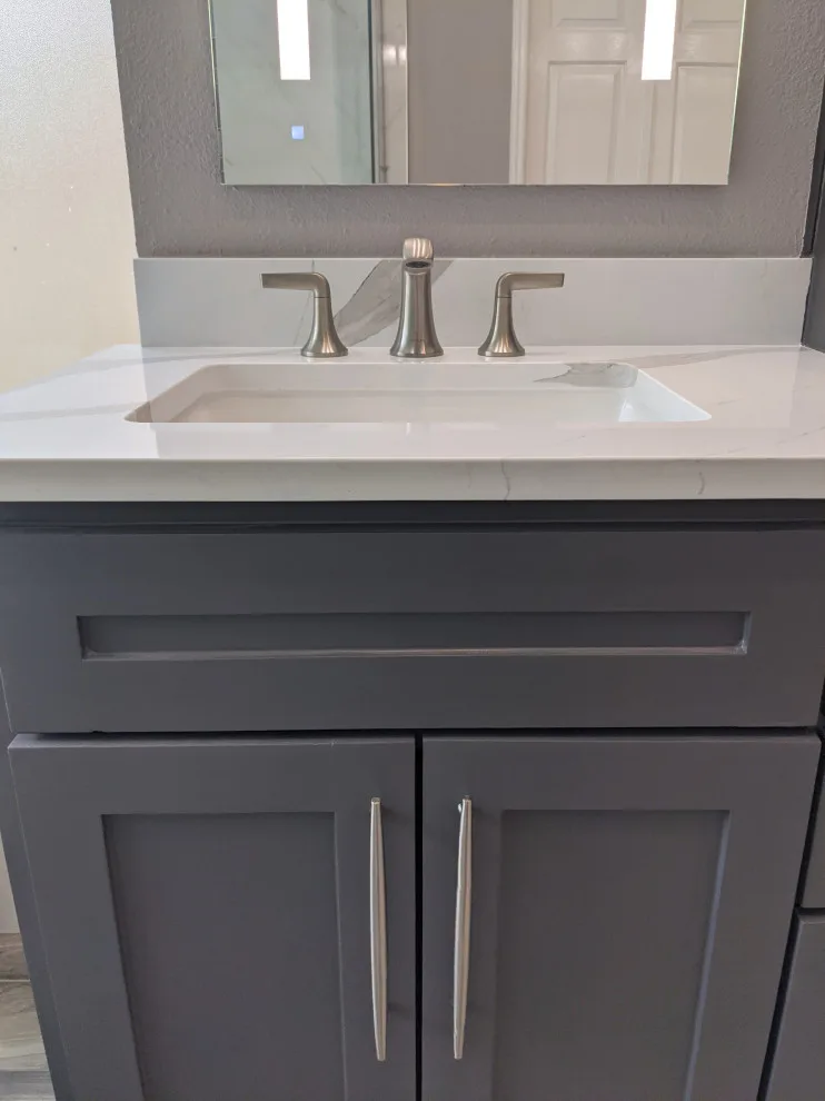 Modern grey and white bathroom by Prime & Precision - Photo 4