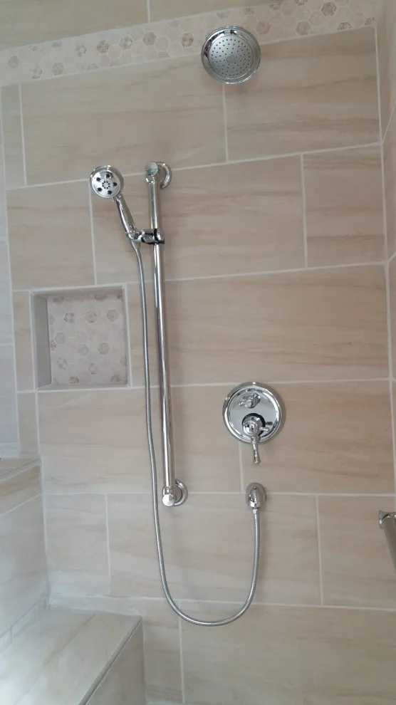 Modern Master Bathroom Transformation to ADA/Zero Entry by Conservation Renovations Inc. - Photo 7