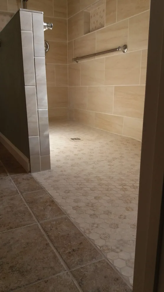 Modern Master Bathroom Transformation to ADA/Zero Entry by Conservation Renovations Inc. - Photo 6
