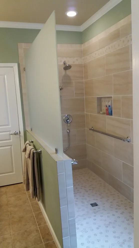 Modern Master Bathroom Transformation to ADA/Zero Entry by Conservation Renovations Inc. - Photo 11