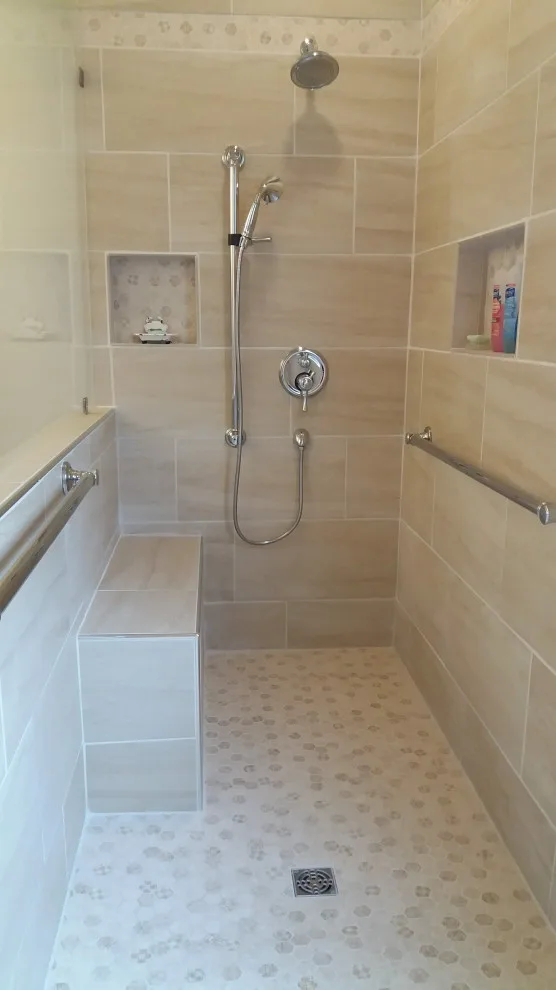 Modern Master Bathroom Transformation to ADA/Zero Entry by Conservation Renovations Inc. - Photo 10