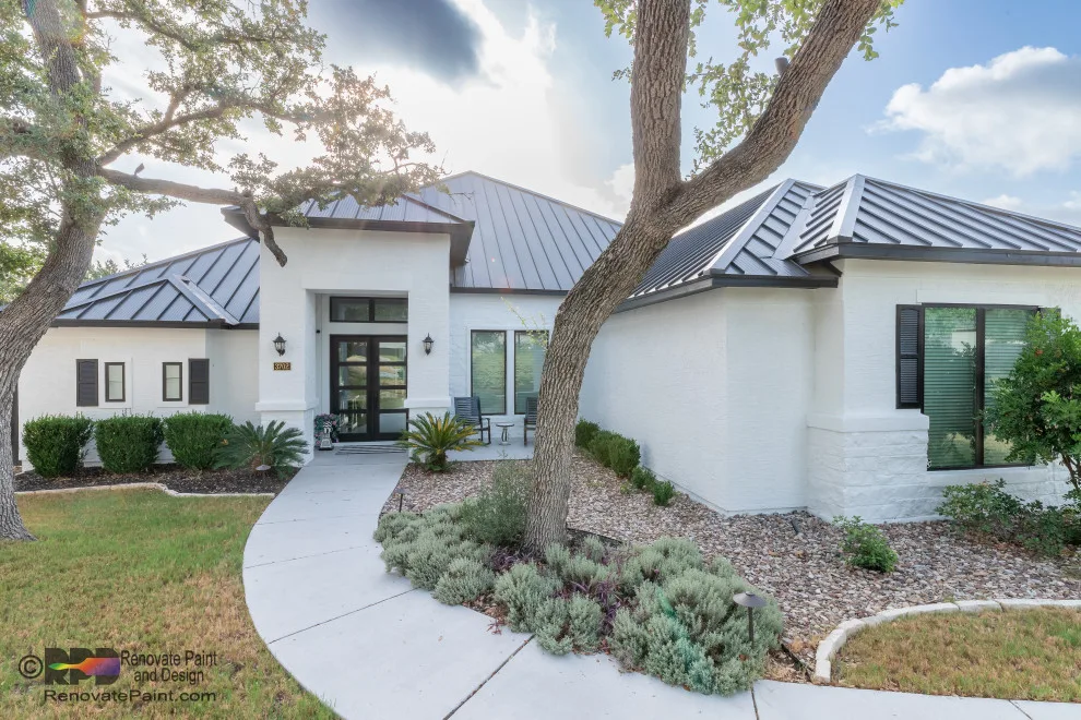 Stucco-Stone Exterior Painting Contrast by Renovate Paint And Design - Photo 5