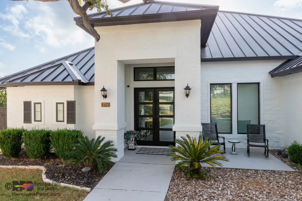 Stucco-Stone Exterior Painting Contrast by Renovate Paint And Design - Photo 6