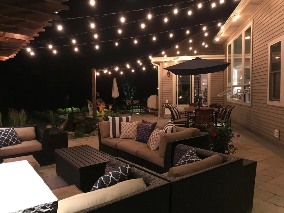 Mukwonago Contemporary Outdoor Room with Fireplace by Breckenridge Design, Construction & Maintenance - Photo 2