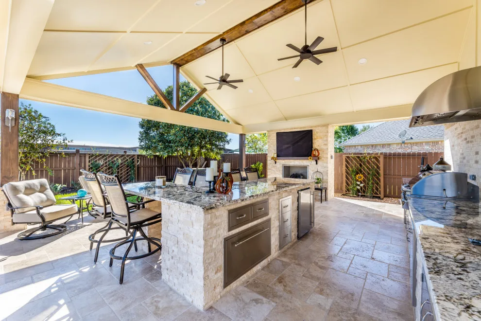 Outdoor Kitchen and Patio Shelter by Gambone's Custom Home Improvements - Photo 6