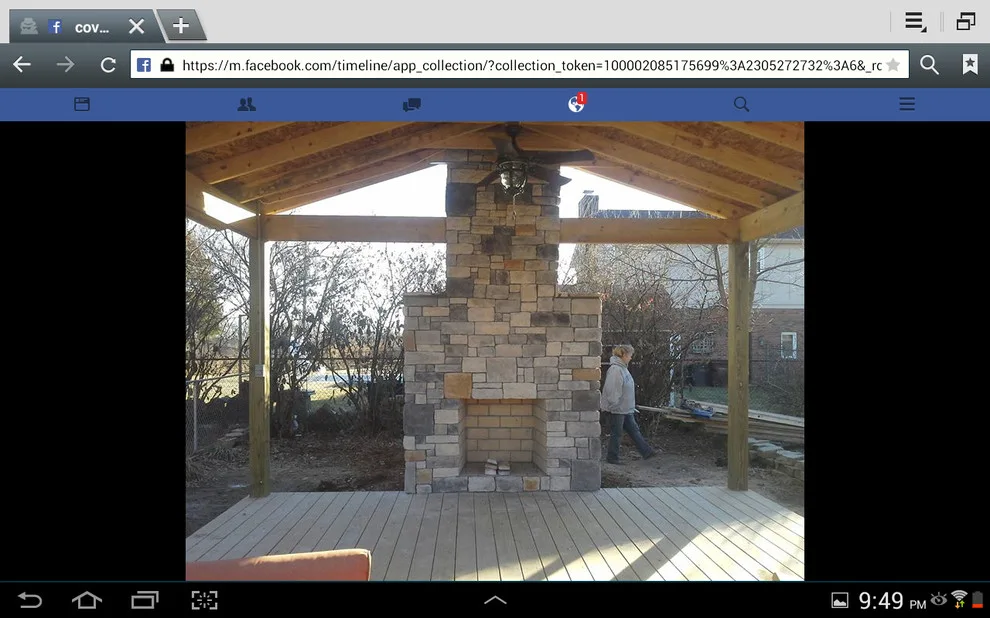 enclosed patio with fireplace by S & T Remodeling - Photo 3