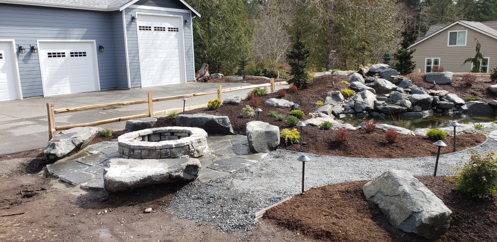 Gig Harbor Backyard pond and landscape by Brookside Landscape And Design - Photo 3