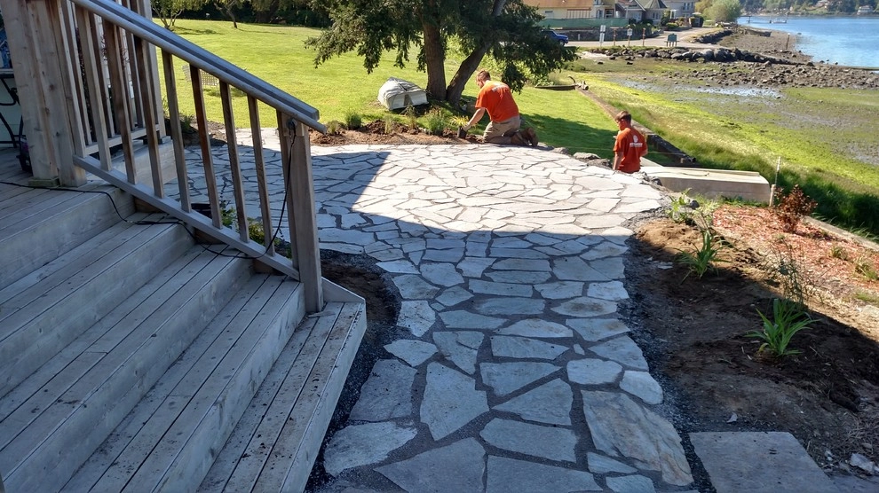 Tracyton Flagstone Patio by Brookside Landscape And Design - Photo 3