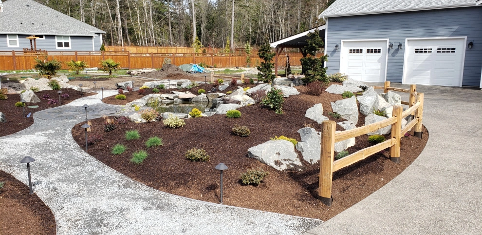 Gig Harbor Backyard pond and landscape by Brookside Landscape And Design - Photo 5