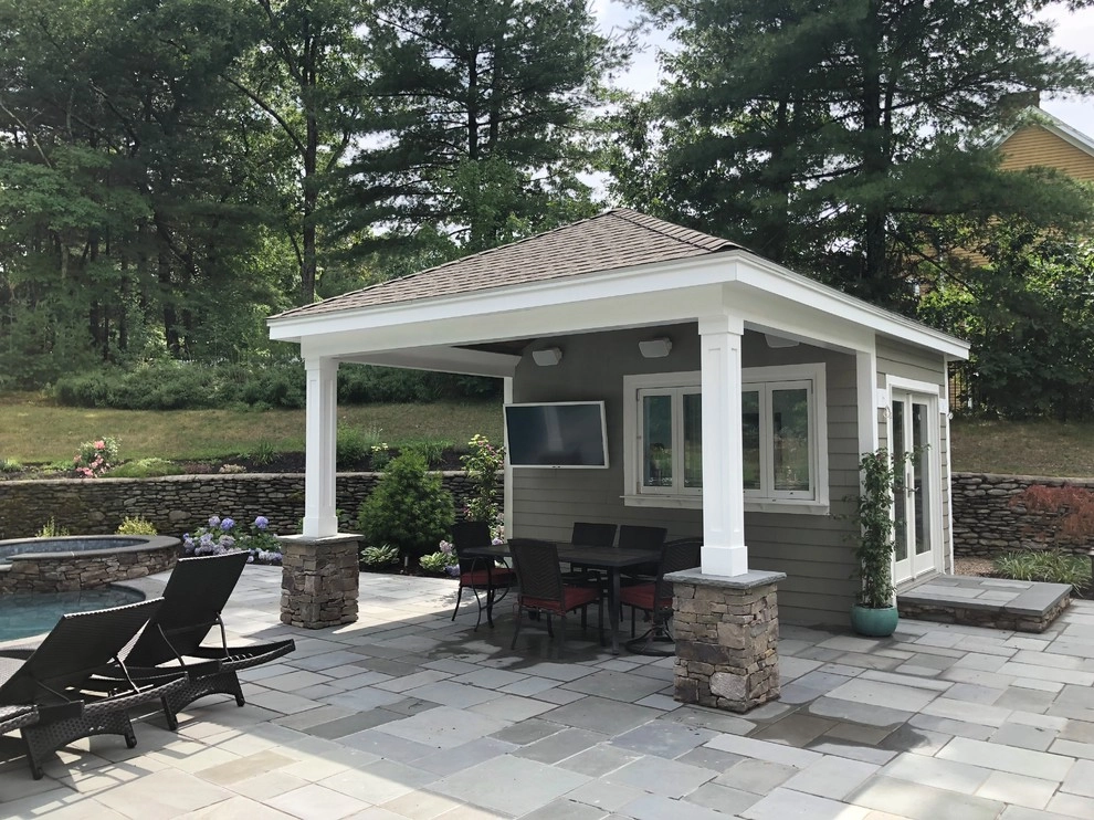 Pool House Rock by Brookwood Landscape And Stonework Inc. - Photo 13
