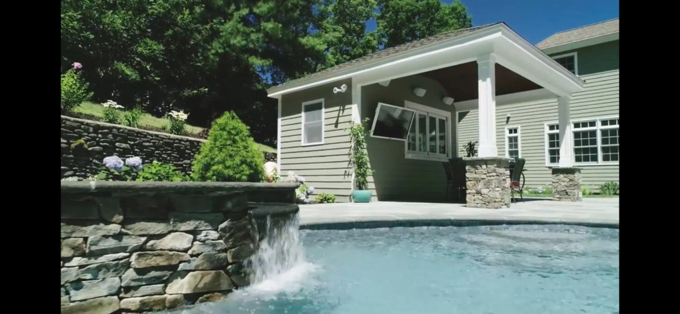 Pool House Rock by Brookwood Landscape And Stonework Inc. - Photo 2