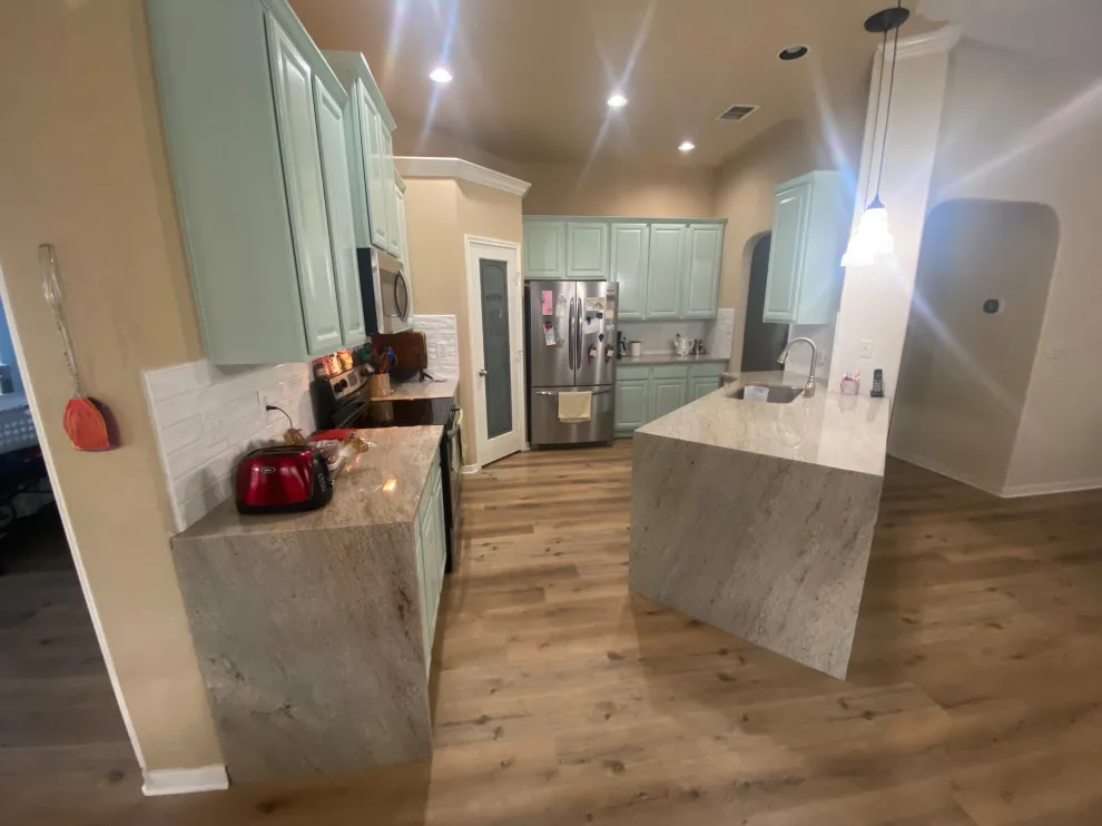 Custer Cabinet Refinish, Backsplash Installation, Granite Countertops, and Flooring by Stillwater Building & Remodeling - Photo 2