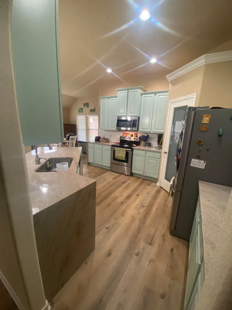Custer Cabinet Refinish, Backsplash Installation, Granite Countertops, and Flooring by Stillwater Building & Remodeling - Photo 3