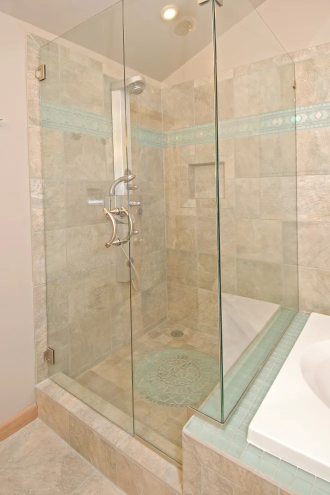 Bespoke Bathroom Renovation Featuring Glass Sinks by Doylestown Builders - Photo 9