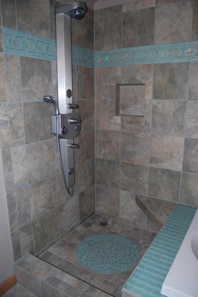 Bespoke Bathroom Renovation Featuring Glass Sinks by Doylestown Builders - Photo 8