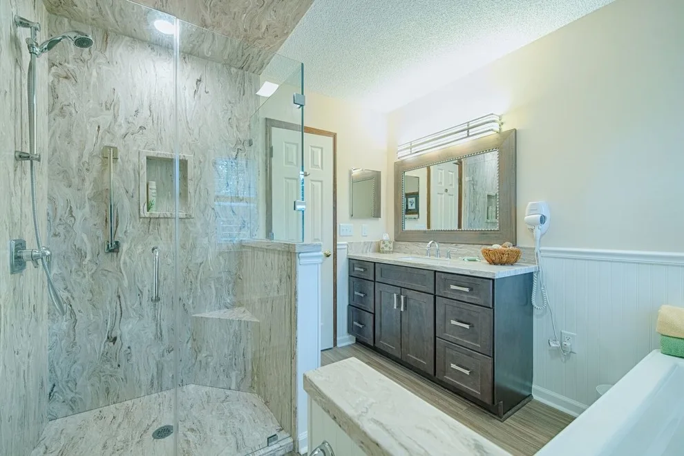 Bespoke Corian Shower by First Choice Home Remodeling - Photo 11