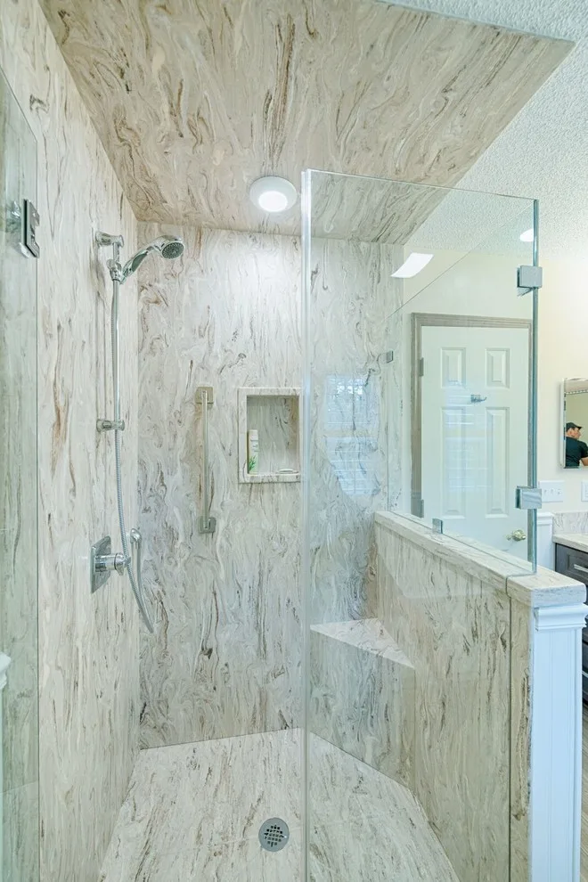 Bespoke Corian Shower by First Choice Home Remodeling - Photo 7