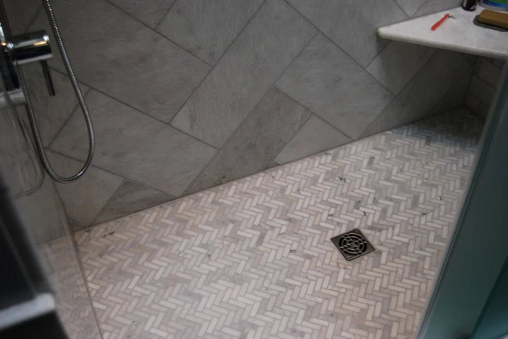 Bespoke Herringbone Shower by Doylestown Builders - Photo 5
