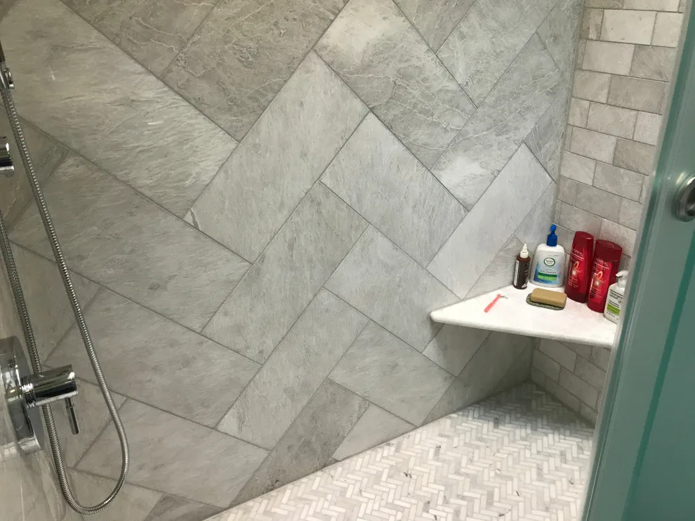 Bespoke Herringbone Shower by Doylestown Builders - Photo 10