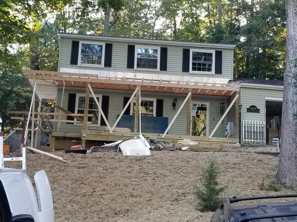 Porch with Breezeway Leading to Basement by Vm Home Improvement LLC - Photo 20