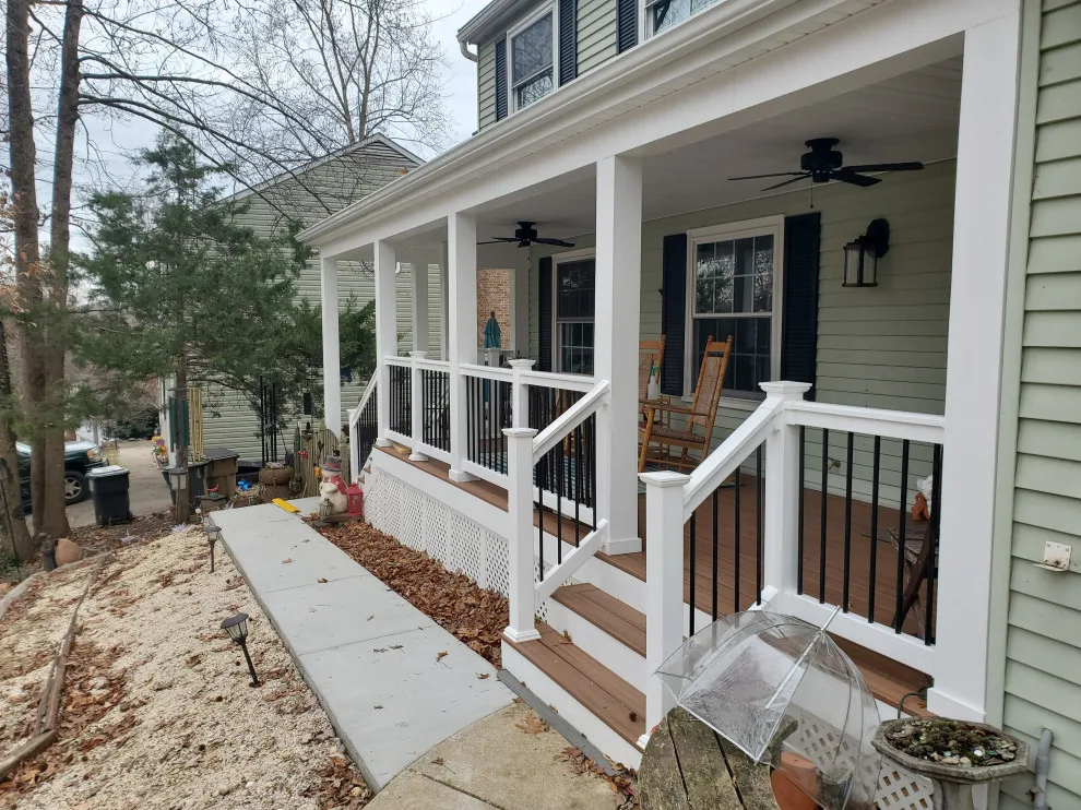 Porch with Breezeway Leading to Basement by Vm Home Improvement LLC - Photo 5