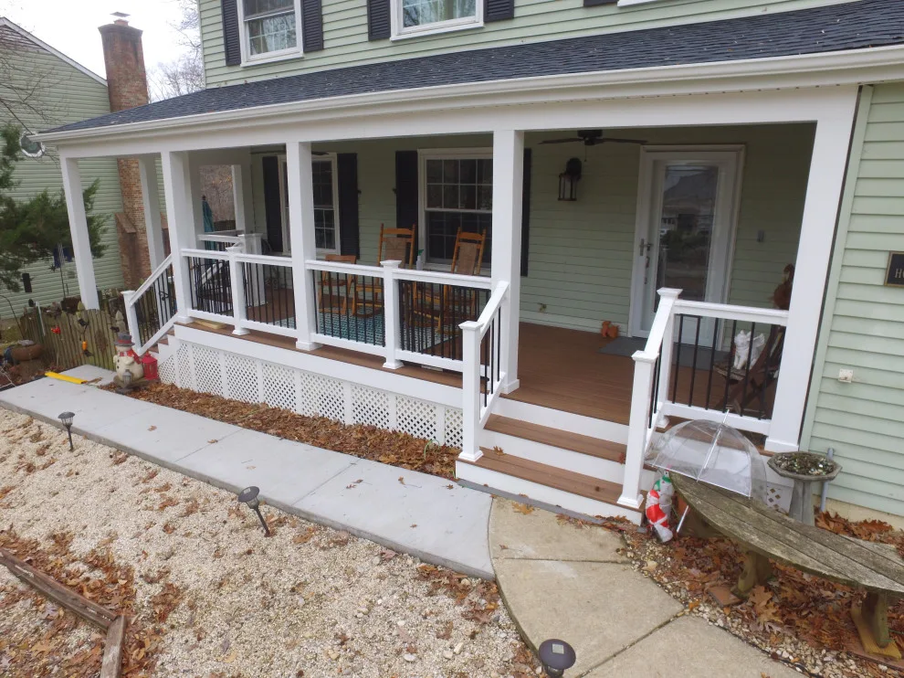 Porch with Breezeway Leading to Basement by Vm Home Improvement LLC - Photo 19