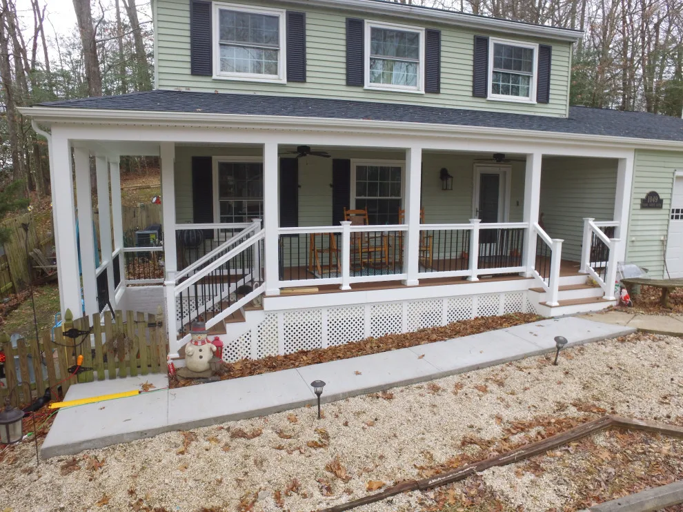 Porch with Breezeway Leading to Basement by Vm Home Improvement LLC - Photo 12