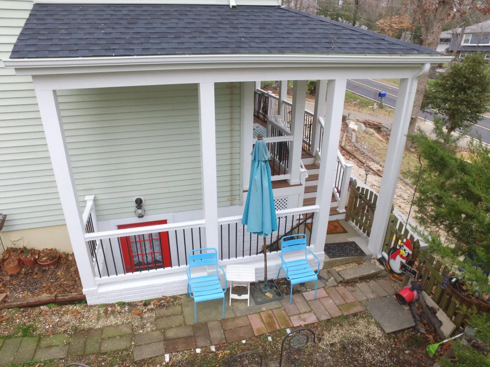 Porch with Breezeway Leading to Basement by Vm Home Improvement LLC - Photo 3