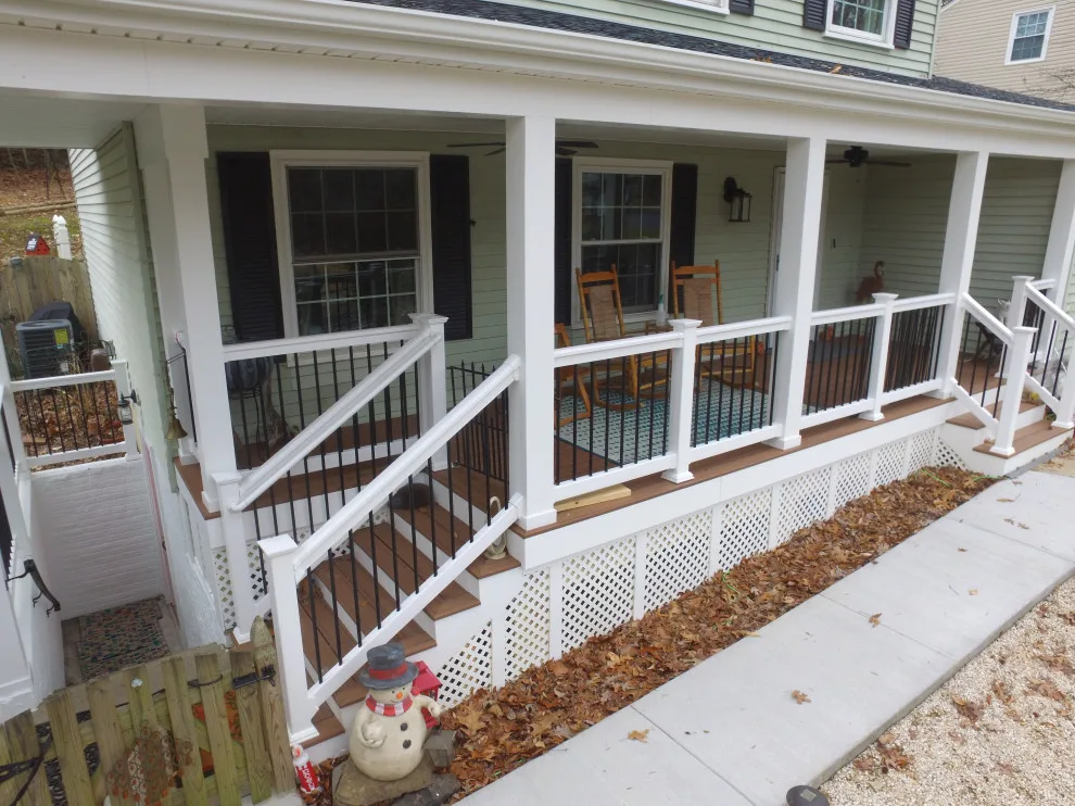 Porch with Breezeway Leading to Basement by Vm Home Improvement LLC - Photo 7