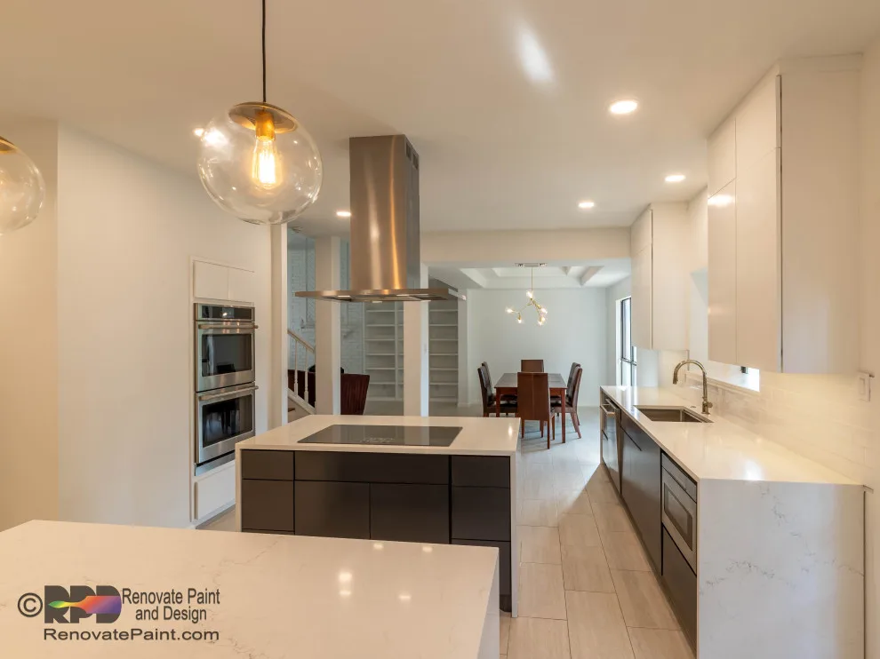 Contemporary Kitchen with First Floor Renovation by Renovate Paint And Design - Photo 11