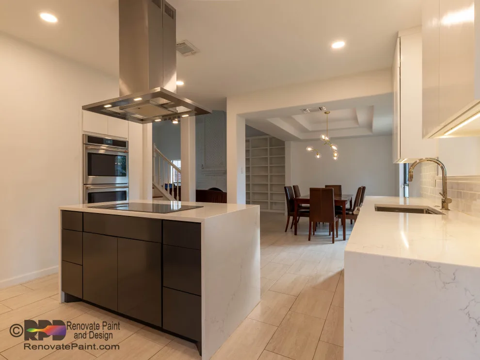 Contemporary Kitchen with First Floor Renovation by Renovate Paint And Design - Photo 28