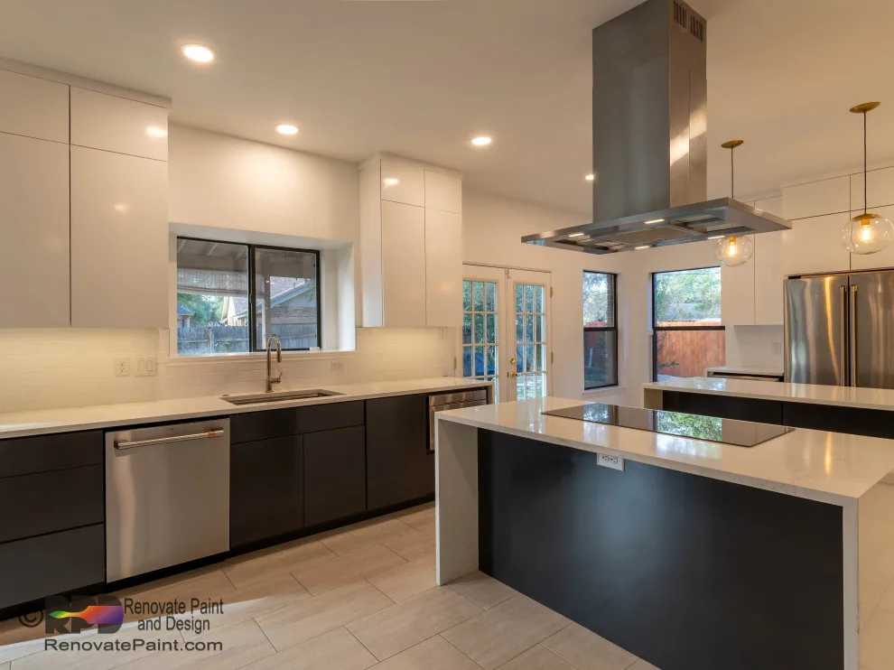 Contemporary Kitchen with First Floor Renovation by Renovate Paint And Design - Photo 6