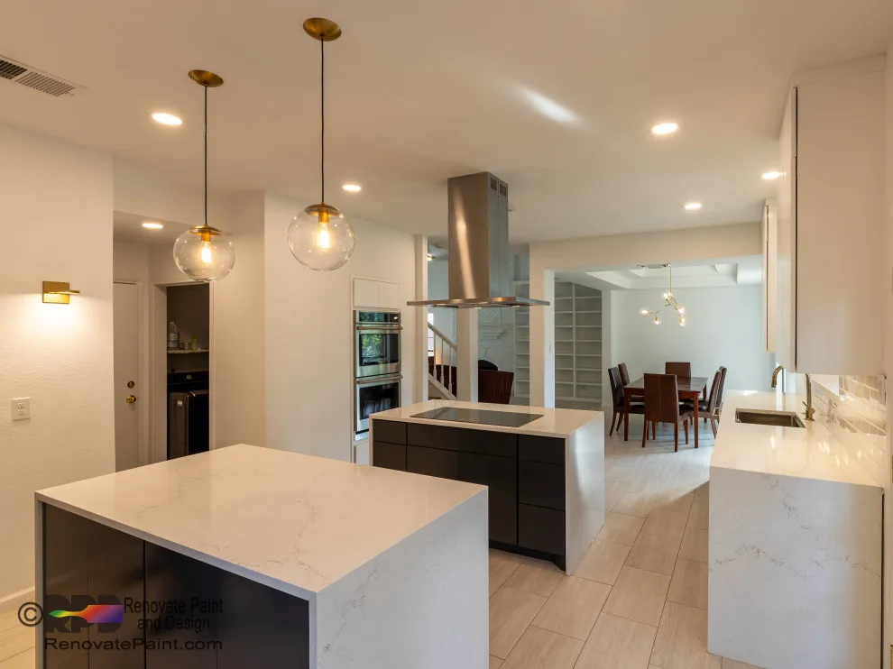 Contemporary Kitchen with First Floor Renovation by Renovate Paint And Design - Photo 12