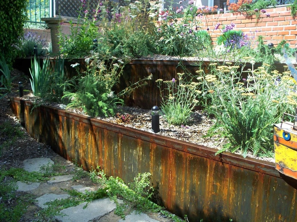 Metal Retaining Walls, Planters, Steps by California Deck Builders - Photo 7