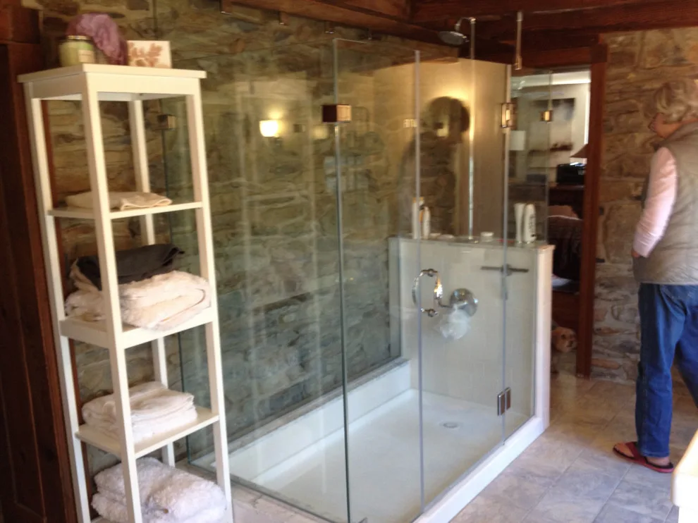 Shower Sanctuary in Glass Enclosure by Doylestown Builders - Photo 2