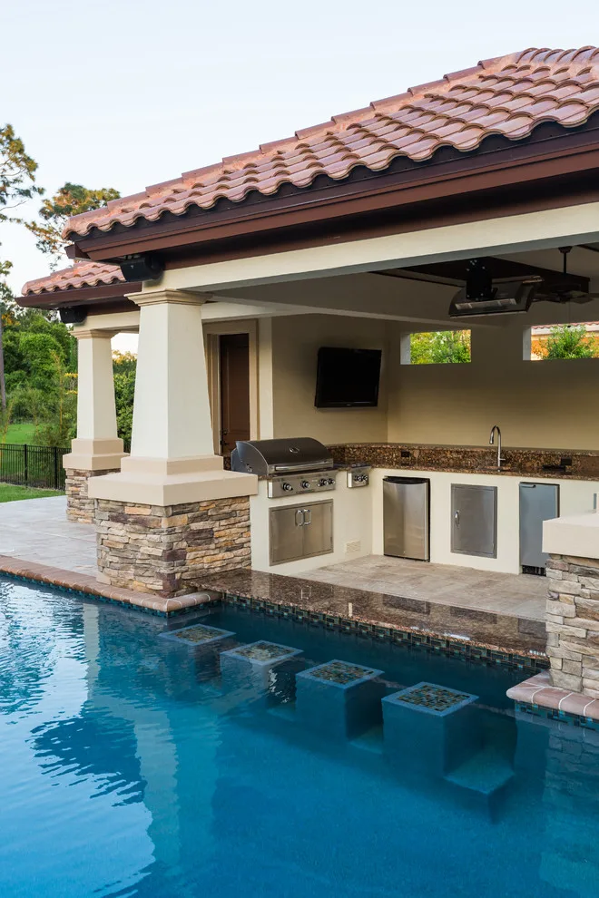 Glen Kernan Swimming Pool and Cabana by Sandifer Design Build - Photo 44