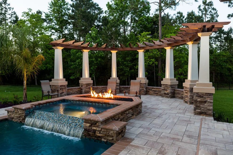 Glen Kernan Swimming Pool and Cabana by Sandifer Design Build - Photo 13