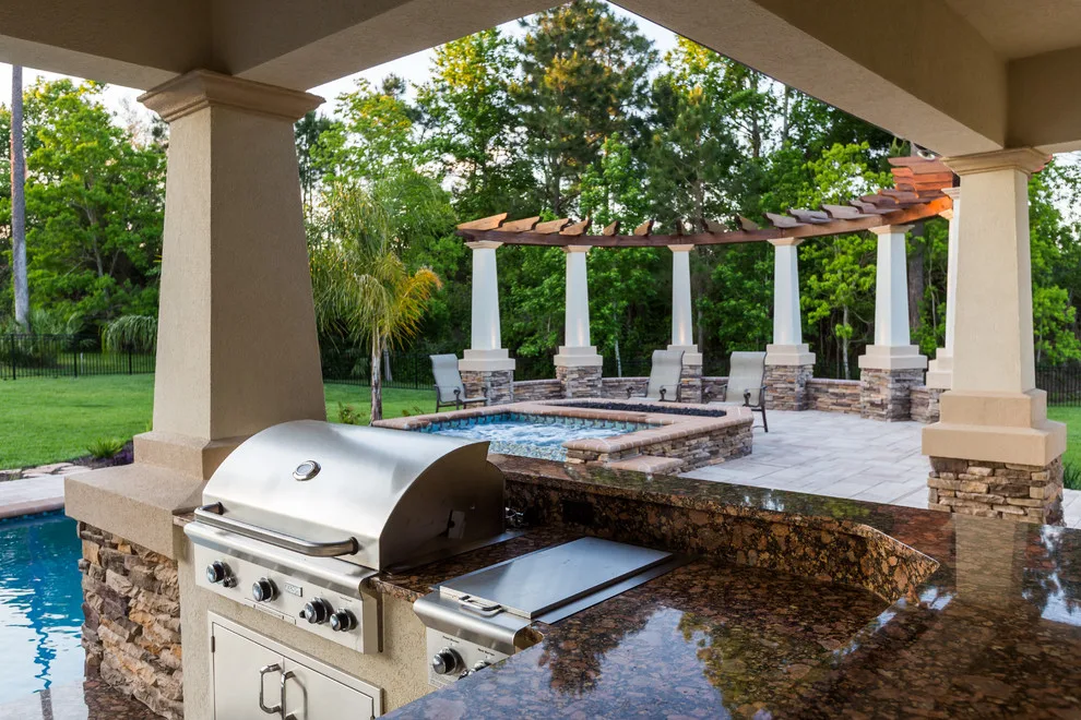 Glen Kernan Swimming Pool and Cabana by Sandifer Design Build - Photo 46