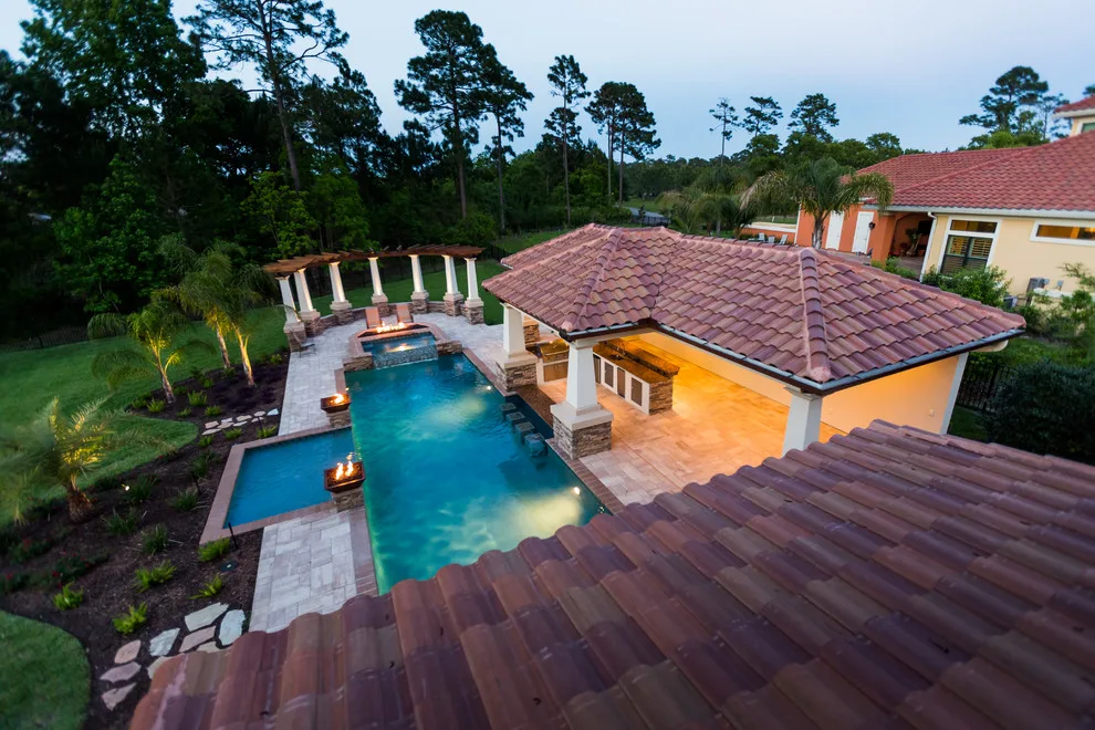 Glen Kernan Swimming Pool and Cabana by Sandifer Design Build - Photo 22