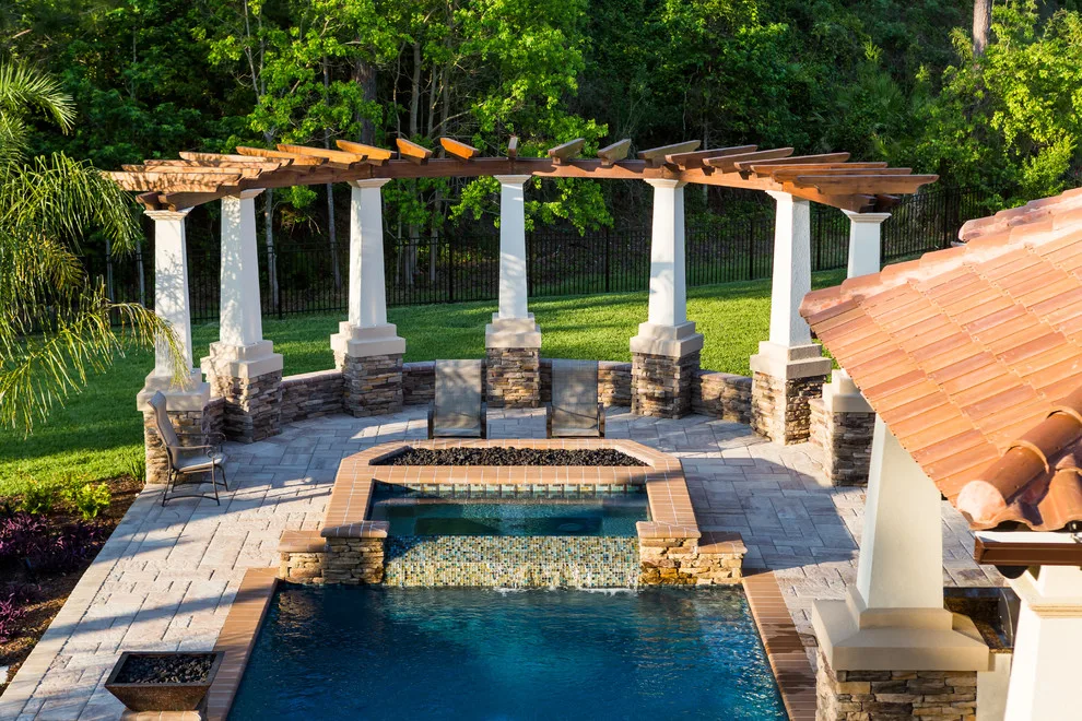 Glen Kernan Swimming Pool and Cabana by Sandifer Design Build - Photo 11