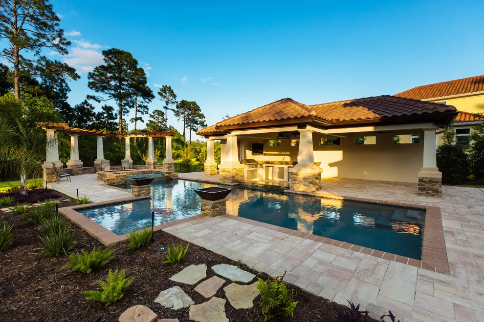 Glen Kernan Swimming Pool and Cabana by Sandifer Design Build - Photo 50