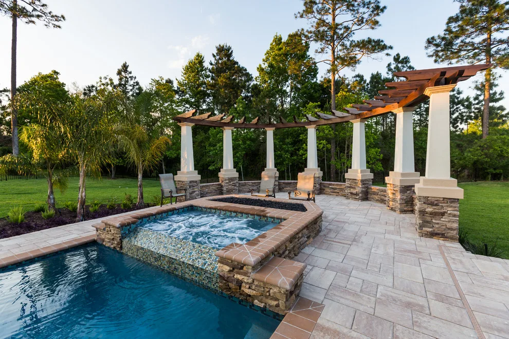 Glen Kernan Swimming Pool and Cabana by Sandifer Design Build - Photo 47